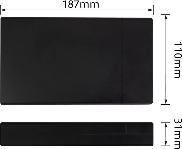 Productafbeelding 3.5" SATA harde schijf-behuizing, schroefloos, USB 3.2 Gen1 (3.5")