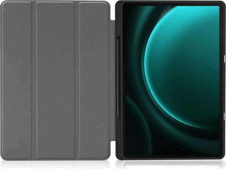 Produktbild Cover-Discount Galaxy Tab S9+ / S9 FE+ - Smart Case Silikon schwarz (Galaxy Tab S9+, Galaxy Tab S10+, Galaxy Tab S9 FE)