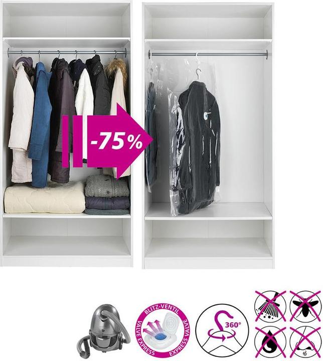 Actual product image Wenko Space-saving garment bag