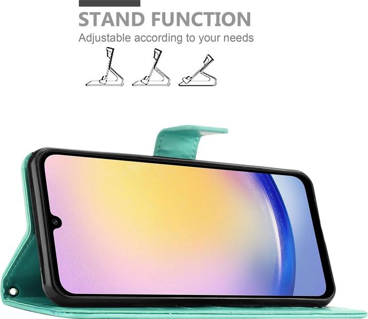 Produktbild Cadorabo Hülle für Samsung Galaxy A26 mit Blumen Muster (Samsung Galaxy A26)