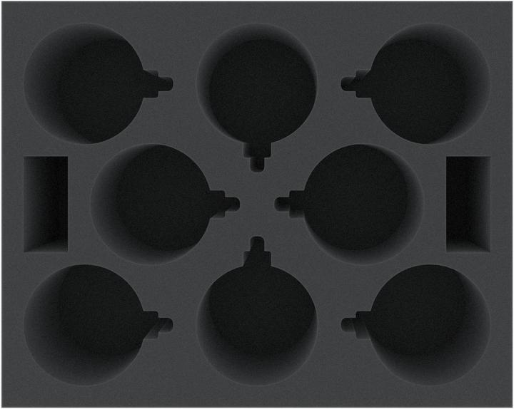 Produktbild Feldherr FS090A003 - Schaumstoffeinlage für 8 Christbaumkugeln / Weihnachtskugeln (Schaumstoff)