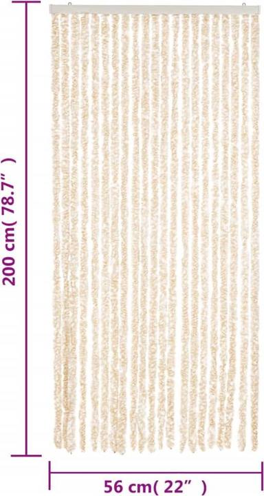 Immagine prodotto VidaXL Fliegenvorhang Chenille (56 x 200 cm)