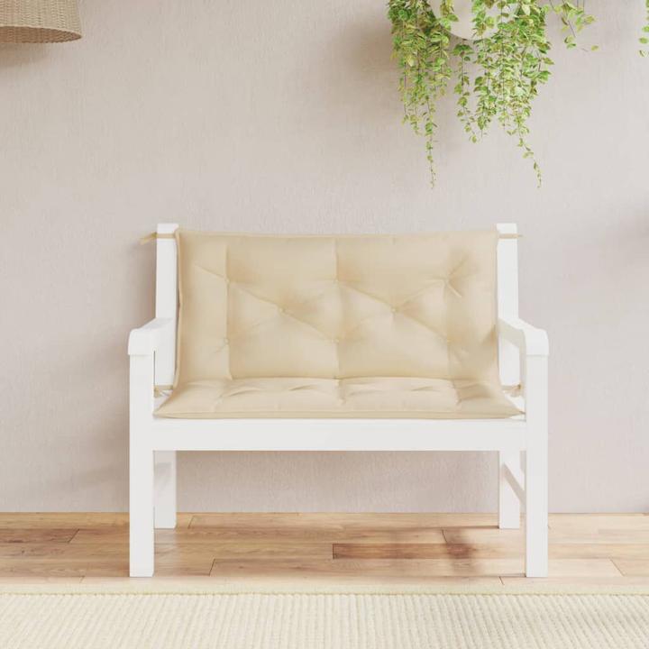 Actual product image VidaXL Garden bench cushions 2 pcs. O x ford fabric (100 x 50 x 7 cm)