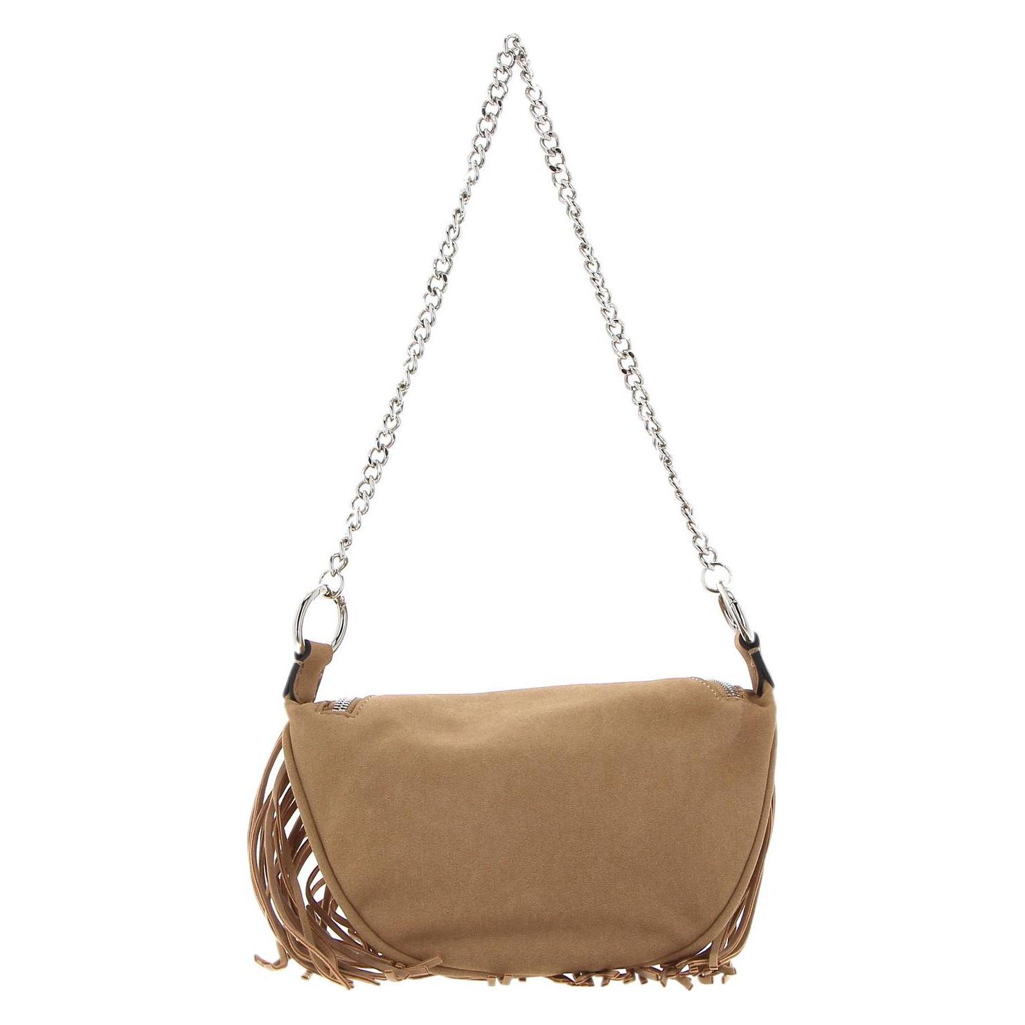 Seidenfelt, Damen, Handtasche, Fringes Skien Crossbody, Braun