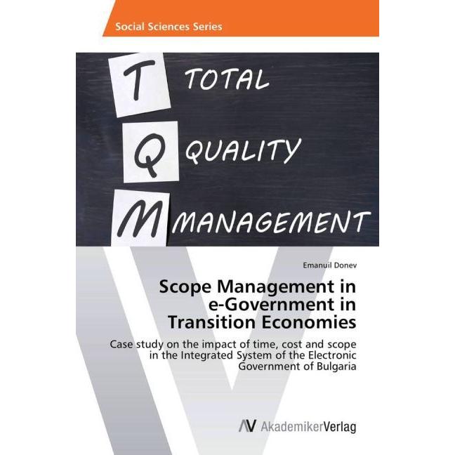 Scope Management in e-Government in Transition Economies, Fachbücher von Emanuil Donev
