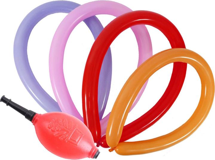 Actual product image Erard Party Stars Balloon Pump with 12 Modelling Balloons