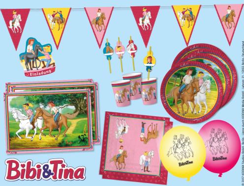 Produktbild DH-Konzept Party Deko Set Bibi und Tina für 8 Kinder