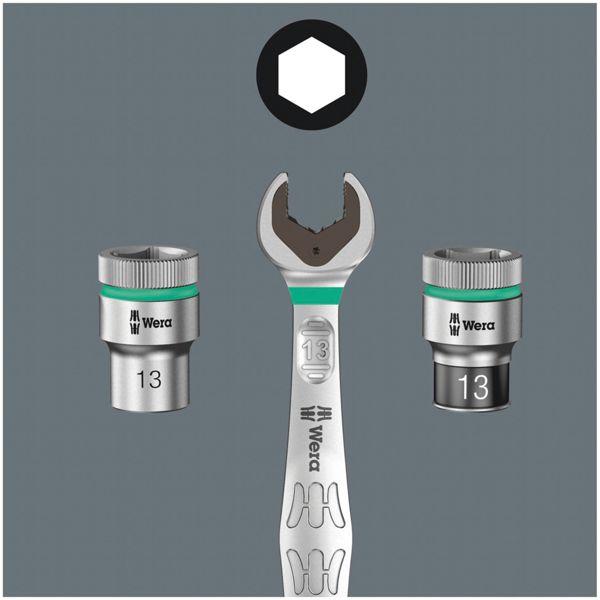 Actual product image Wera 8100 SB 10 Zyklop Metal Ratchet Set