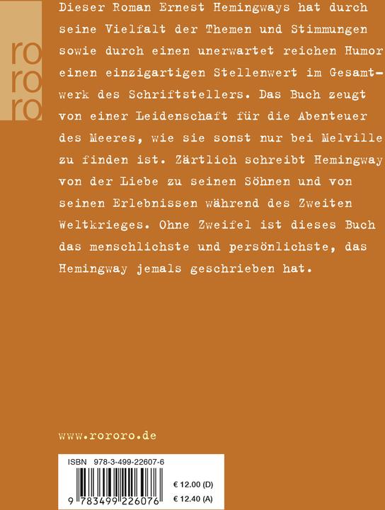 Produktbild Inseln im Strom (Deutsch, Ernest Hemingway, 1999)