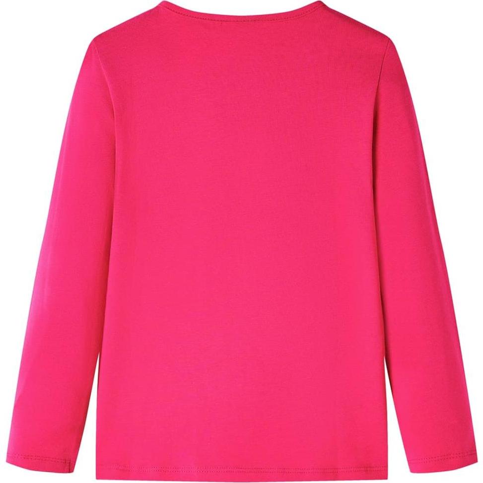 Thumbnail - VidaXL, Jungen, Shirt, Kinder-Langarmshirt Knallrosa 128,Material: 95 % Baumwolle, Rosa, (128)