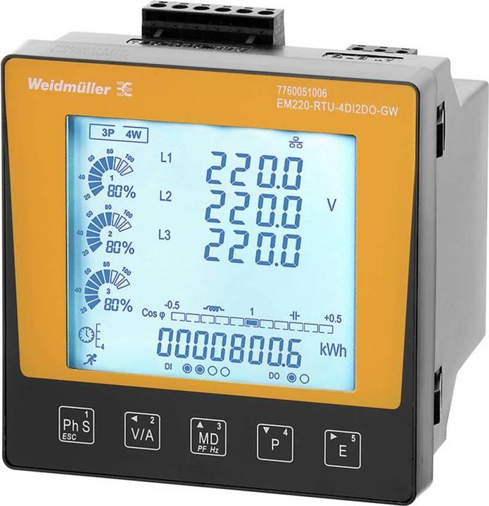 Image du produit Weidmüller Appareil de mesure Modbus RTU/TCP