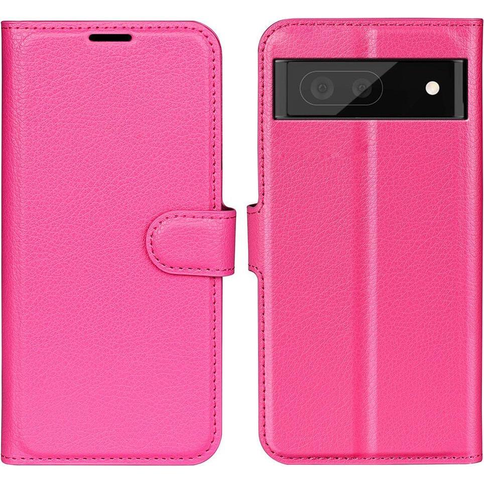 Cover-Discount Google Pixel 7 Pro - Leder Etui Hülle pink (Google Pixel 7 Pro), Smartphone Hülle, Pink