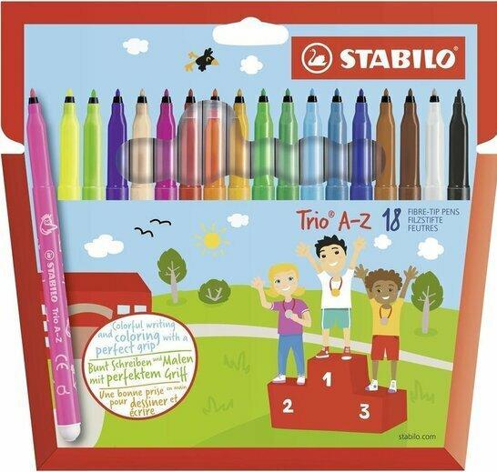 Image du produit STABILO Trio A-Z (Multicolore, 18 x)