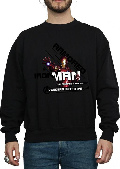 Actual product image Mens Iron Man Armored Avenger Sweatshirt (L)
