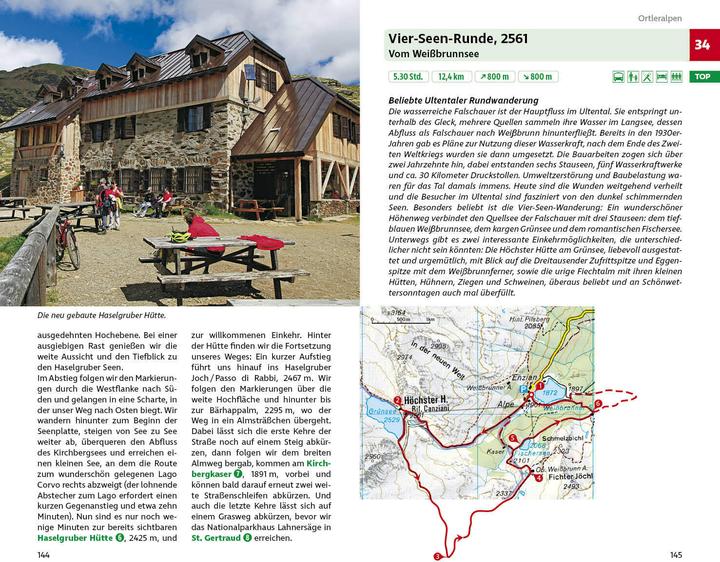 Nährwerte und Zutaten Wandern am Wasser Südtirol (Deutsch, Evamaria Wecker, Primus Wecker, 2022)