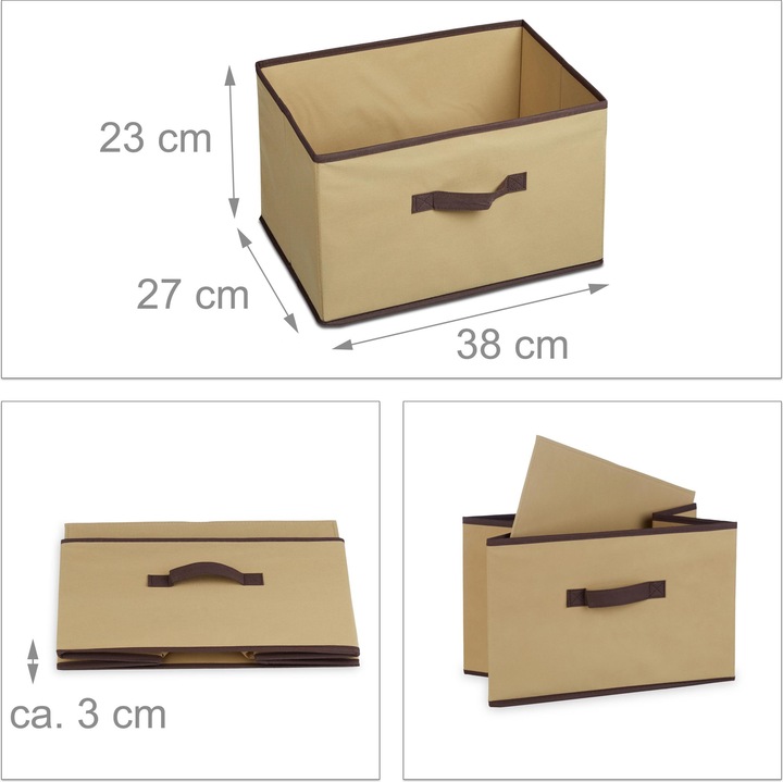 Actual product image Relaxdays Bamboo shelf basket
