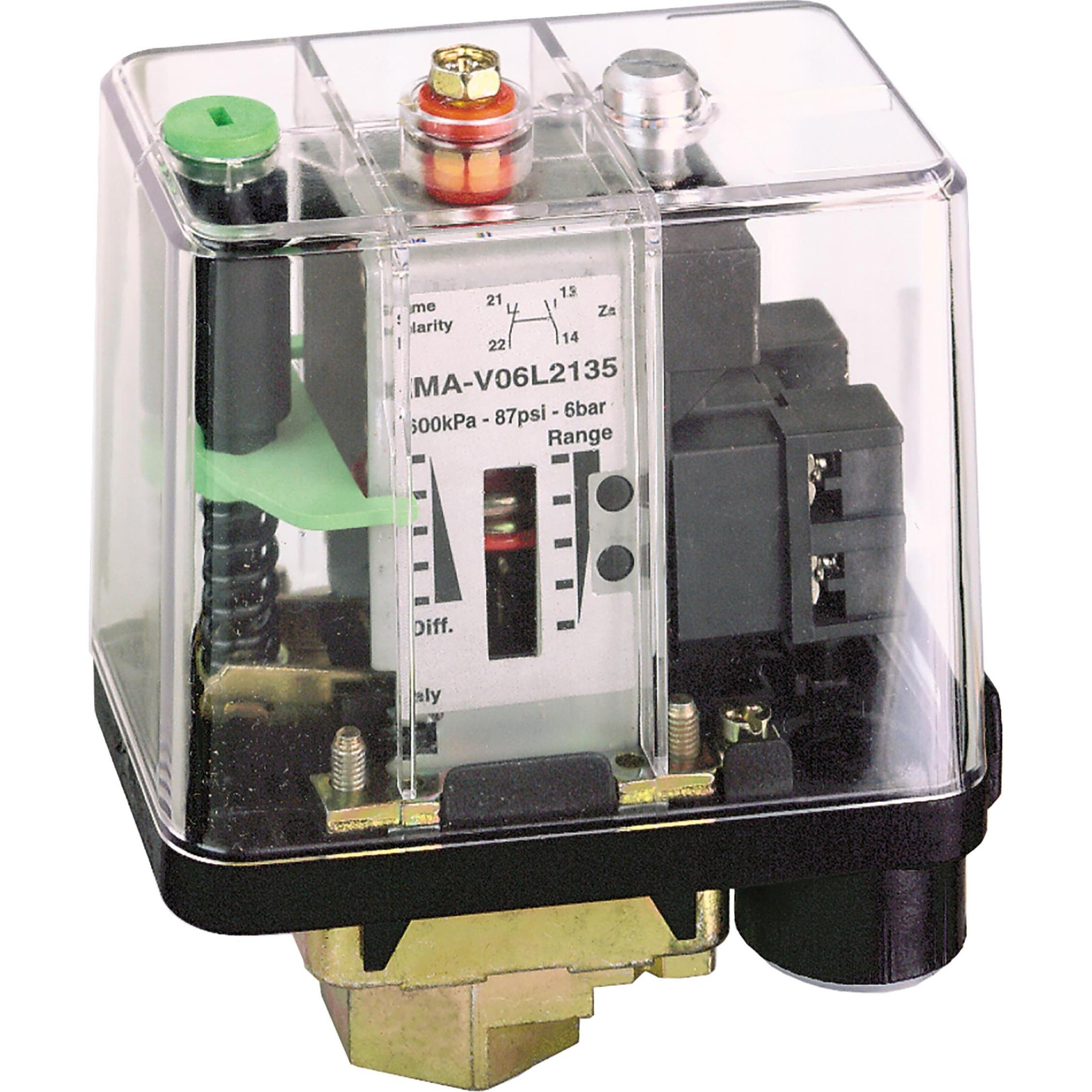 TE Sensors Druckschalter 1-6bar, Taster + Schalter