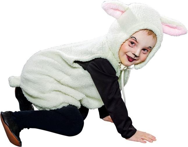 Immagine prodotto Festartikel Müller Tuta da pecora per bambini: con cappuccio e coda (98, 102, 104, 100 A)