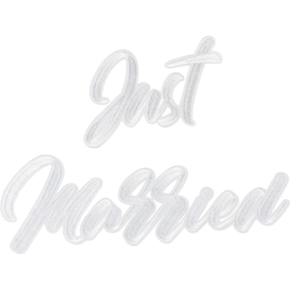 Partydeco Bügelflicken - Just Married