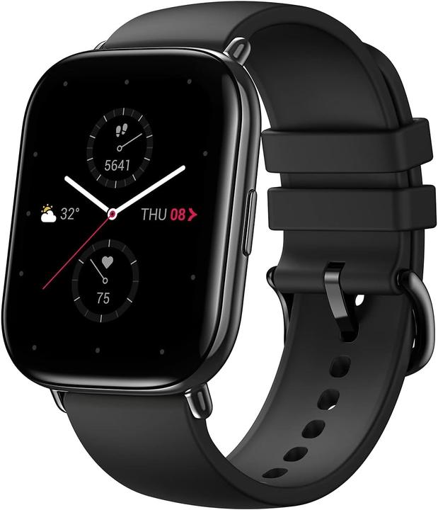 Zepp E Smartwatch square Polar Night Black leather strap (43.30 mm)