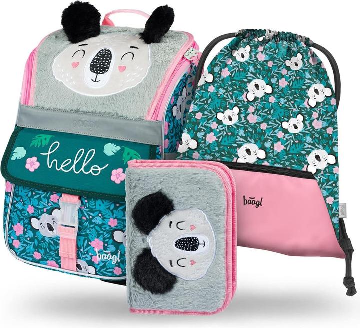 Actual product image Baagl 3-teiliges Schulranzen Set - Baby Koala