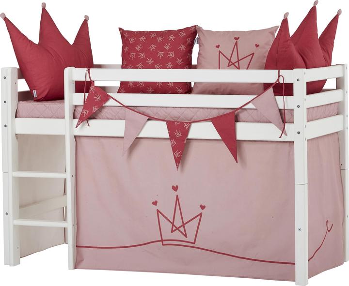 Immagine prodotto Hoppekids Tenda PRINCESS per culla a mezza altezza (superficie di appoggio 70x160 cm) in MAUVE PALE