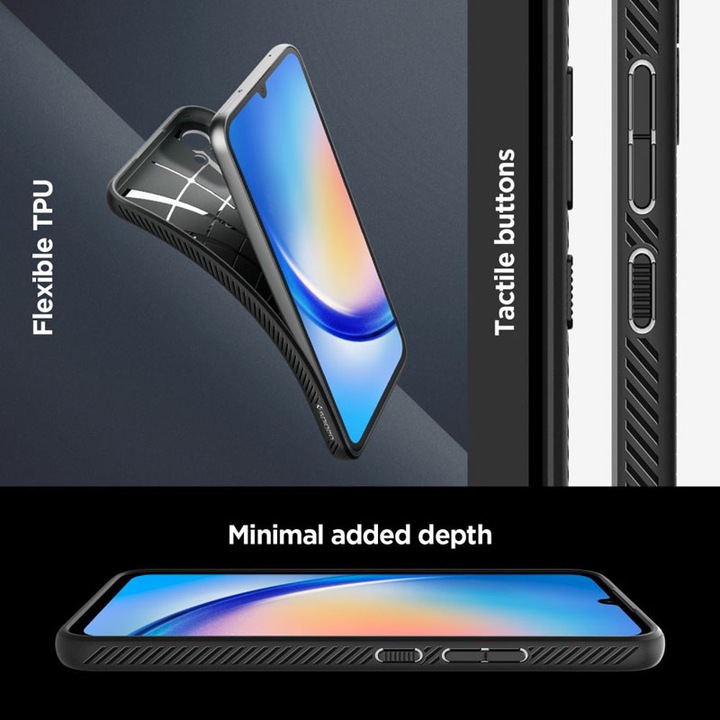 Produktbild Spigen Liquid Air Case für A346B Samsung Galaxy A34 - matt black (Samsung Galaxy A34 5G)
