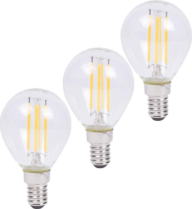 Produktbild Benson Electric 3er-Set LED-Filament-Lampe, G45, E14, 400 lm, 4 W, 2500 K, warmweiss (E14, 14400000 W, 400 lm, 3 x, F)