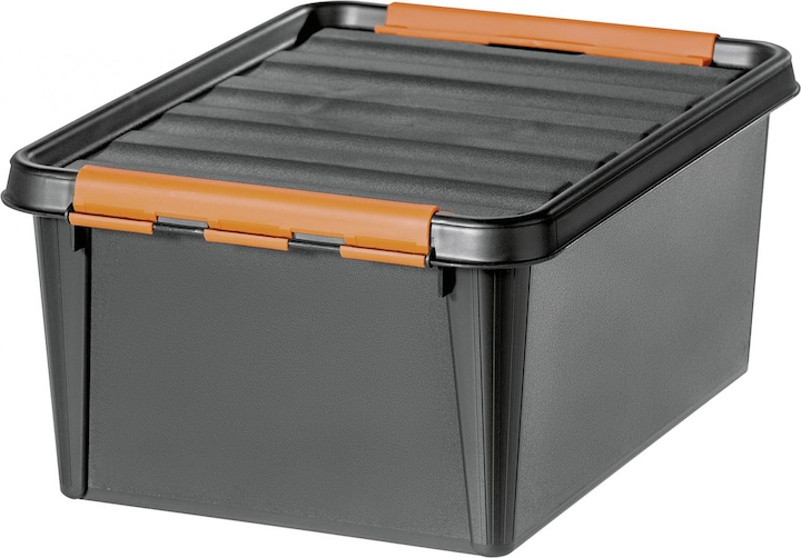 Produktbild Smartstore Aufbewahrungsbox PRO 15, 14 Liter, schwarz (40 x 30 x 19 cm, 14 l)