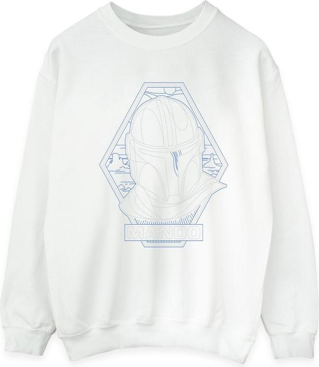 Immagine prodotto Star Wars The Mandalorian Outline Helm Diamond Felpa Uomo (S)