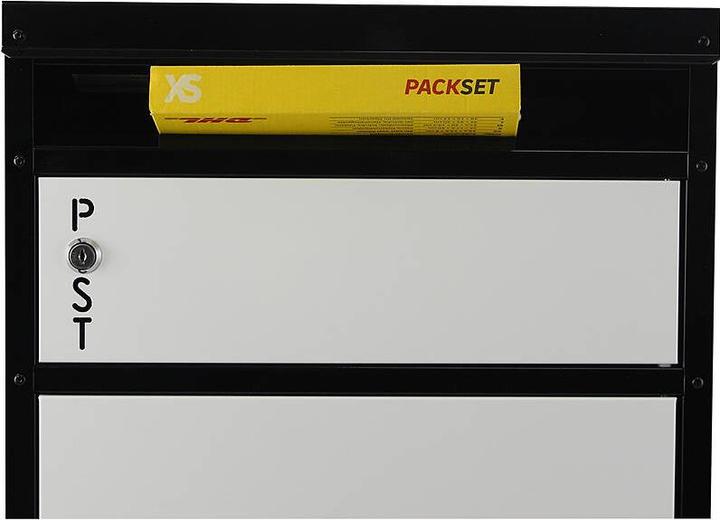 Produktbild SafePost 65 TIAMAT Paketkasten schw/weiss + 12 Schl