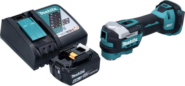 Actual product image Makita DTM 52 RG1 Battery multifunction tool 18 V Starlock Max Brushless + 1x battery 6.0 Ah + charger