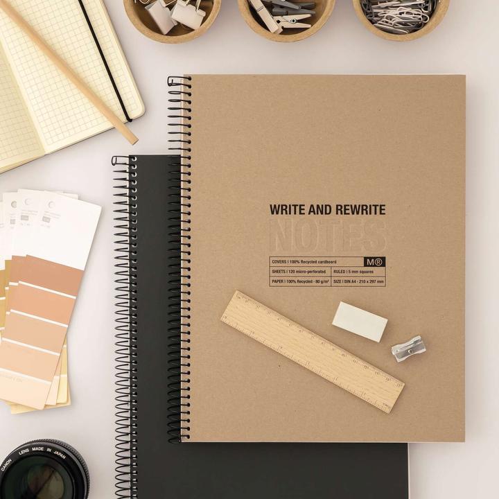 Actual product image Miquelrius Message Notebook (A5, Checked, Hardcover)