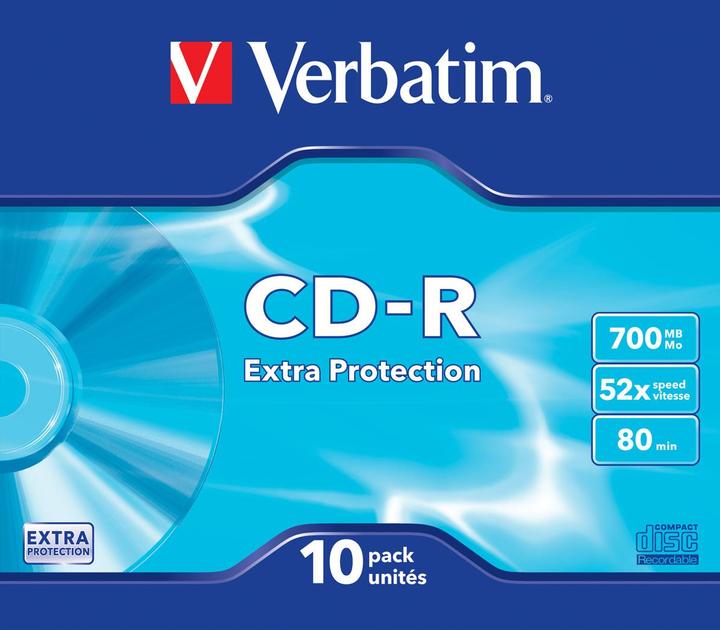 Actual product image Verbatim CD-R 700MB 10-Pack Slimcase (10x)