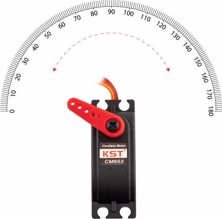 Actual product image KST Low Profile Servo CM653 18 kg, 0.07 s, Digital HV
