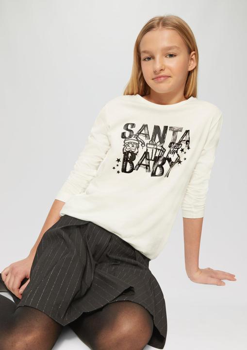 Immagine prodotto S.Oliver T-Shirt Langarmshirt mit Weihnachtsmotiv (170, 176)
