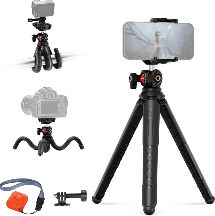 Neewer Flexible Camera Tripod Ball Head With Remote