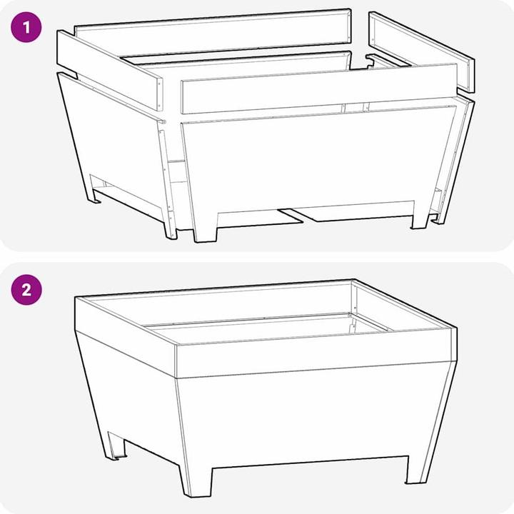 Produktbild vidaXL Feuerplatzabdeckung (80 cm)