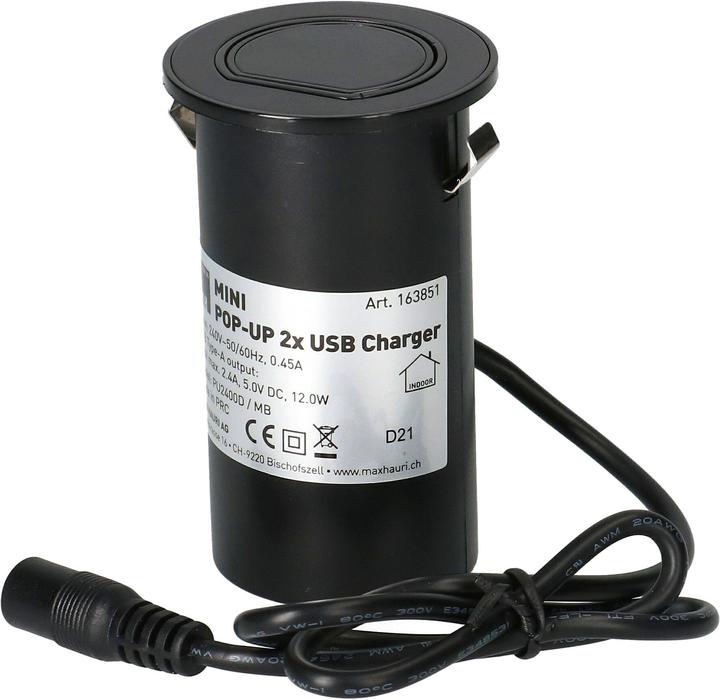 Actual product image Max Hauri MINI POP-UP Charger (2x, 2 m)