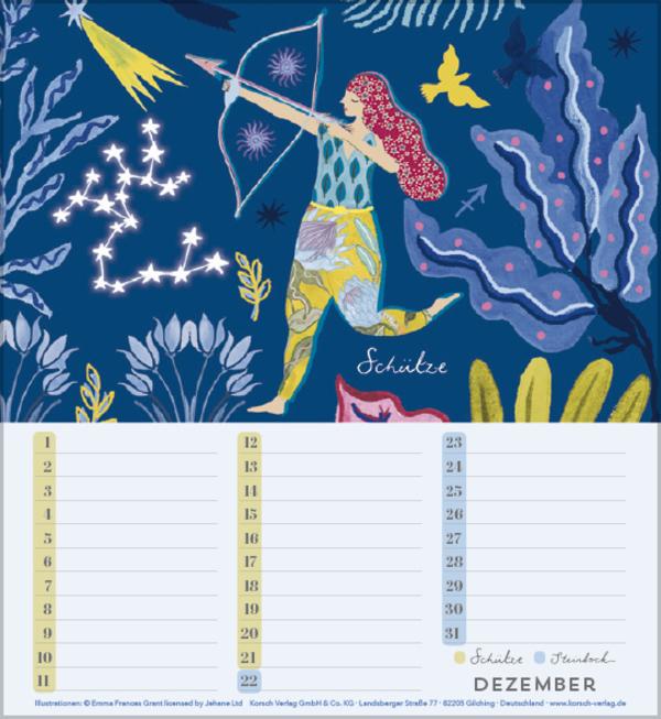 Produktbild Geburtstagskalender Sternzeichen