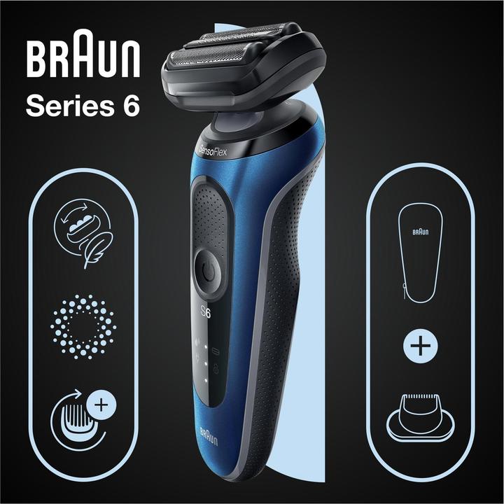 Actual product image Braun Series 6 electric shaver with precision trimmer (60-B1200s)