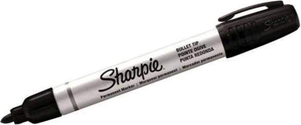 Actual product image Sharpie Pen Metal Small Kuge Black (Black, 3 mm, 1 x)