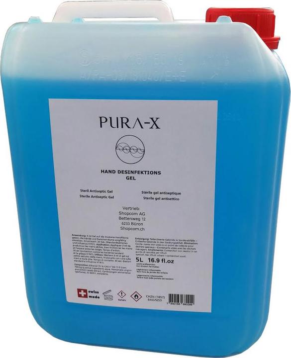 Image du produit Pura-X Gel antiseptique stérile, Swiss Made avec n° BAG (5000 ml)