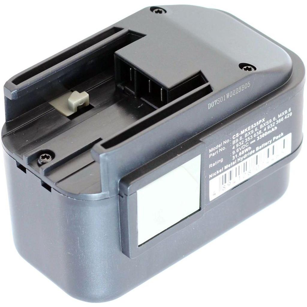 NoName, Werkzeugakku + Ladegerät, Battery for MILWAUKEE 9.6V 3.0Ah NI-MH (9.6 V)
