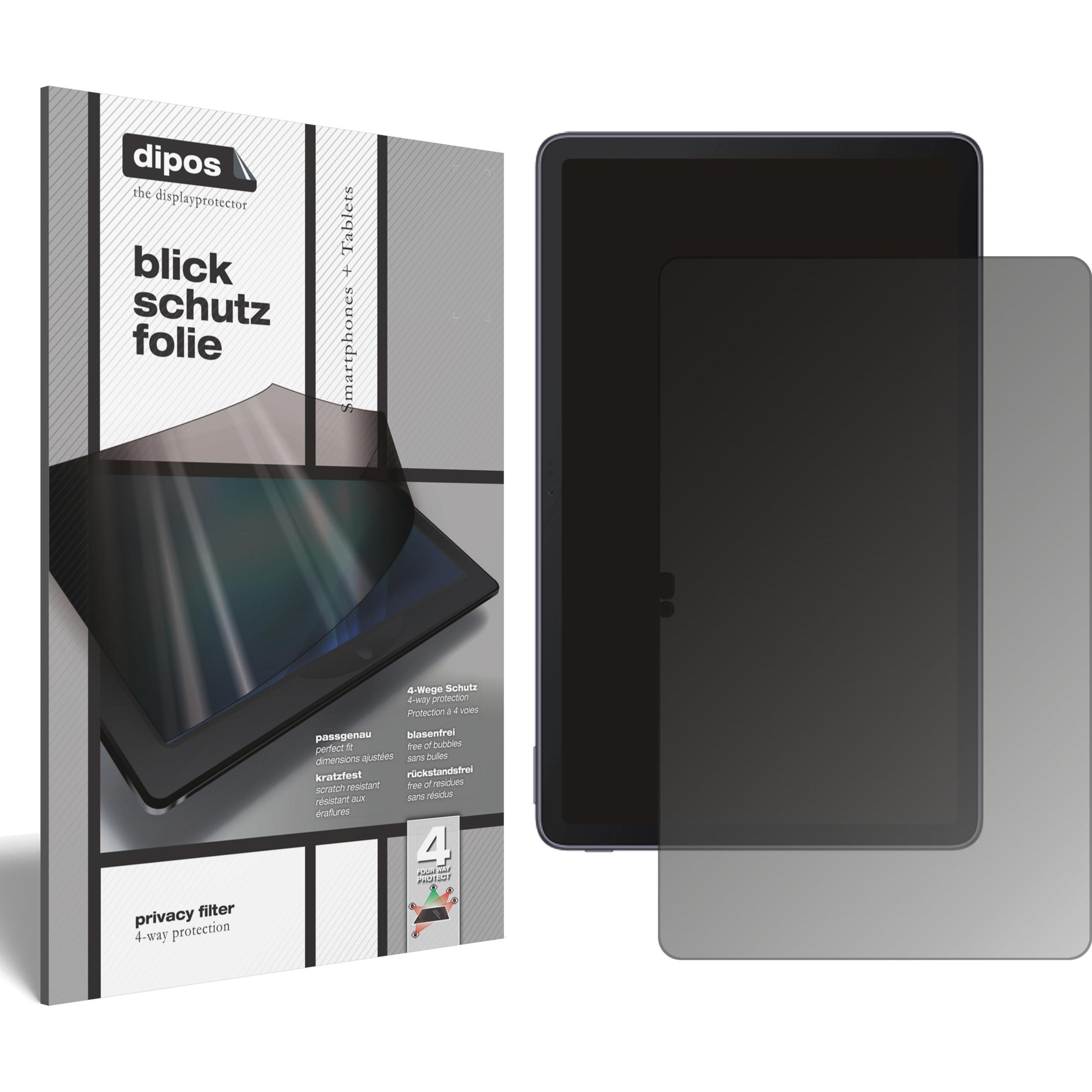 Dipos Blickschutzfolie 4-Way Privacy (1 Stück, 10 Tab Max), Tablet Schutzfolie