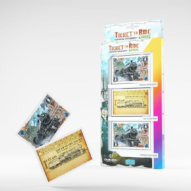Thumbnail - Gamegenic GGS15003ML - Ticket to Ride Europa Kunsthüllen (168 Hüllen)
