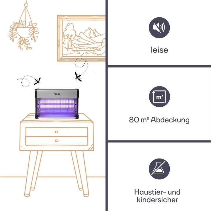 Actual product image Velleman ELECTRIC INSECT KILLER - 2 x 10 W