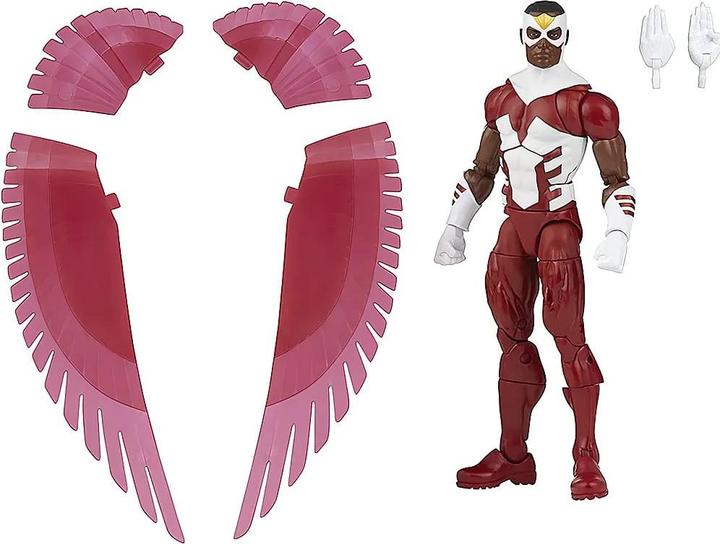 Actual product image Hasbro Legends Series Marvel's Falcon, 15cm Retro Action Figure, 2 Accessories
