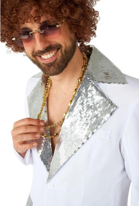 Actual product image OppoSuits Disco Suit white party suit (XL)