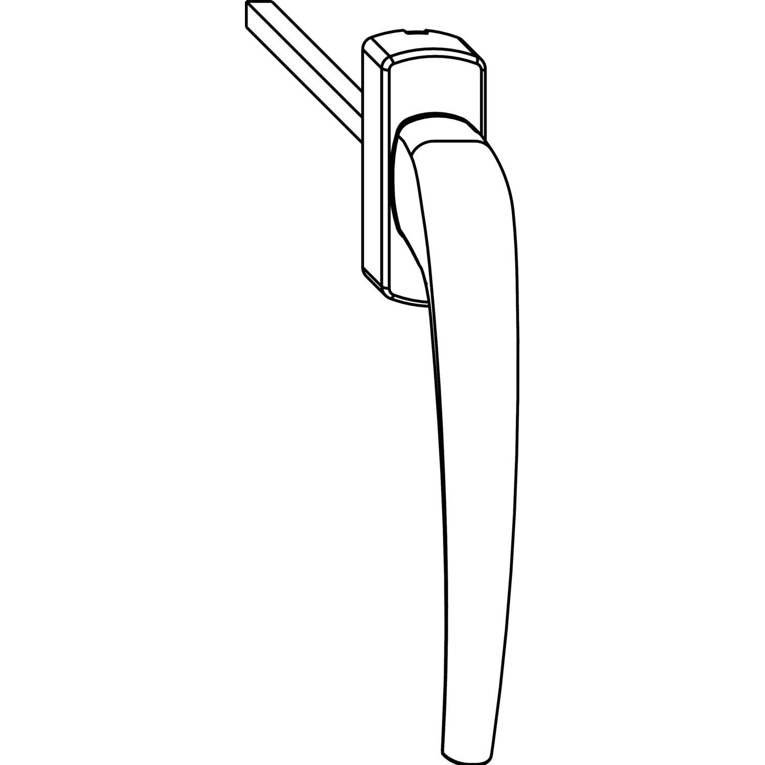 Thumbnail - Maco, Möbelgriff, SKB-Z Drehgriff innen, VK 8x40 mm, Aluminium silber eloxiert